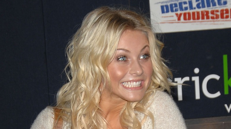 Julianne Hough smiling on the red carpet
