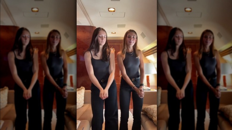 Kai imitates Donald Trump's YMCA dance