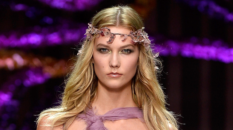 Karlie Kloss walking the runway