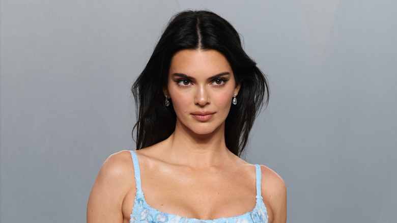 Kendall Jenner wearing blue gown