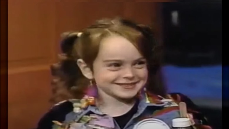 Lindsay Lohan smiling as a child