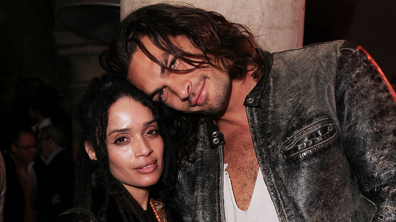 Lisa Bonet and Jason Momoa posing together