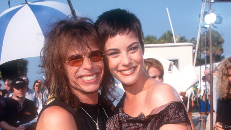 Liv Tyler and Steven Tyler in 1993