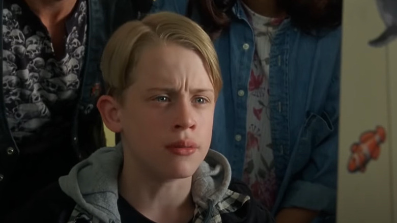 Macaulay Culkin frowning