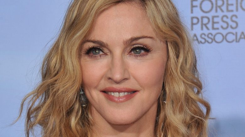 Madonna smiling