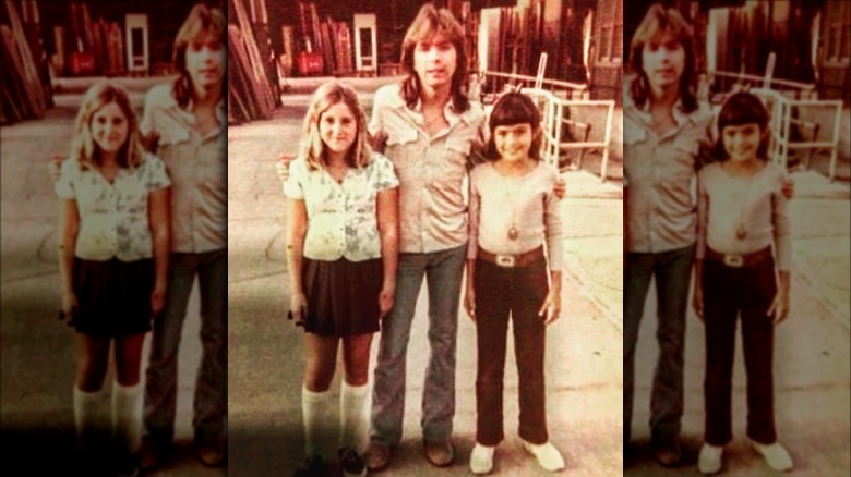 Mariska Hargitay as a child with David Cassidy