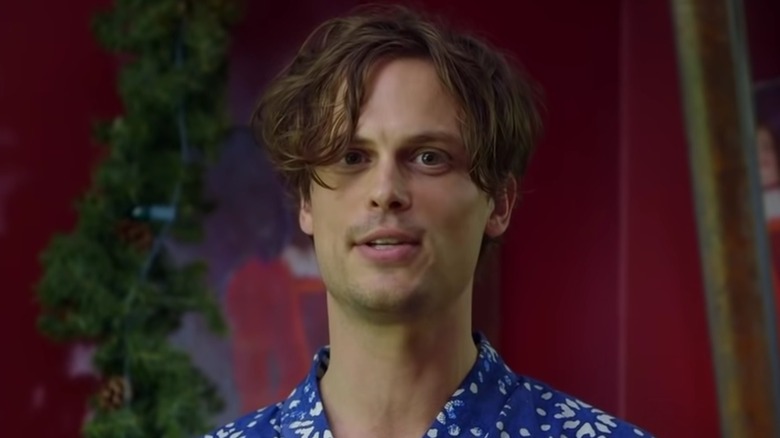 Matthew Gray Gubler in his house