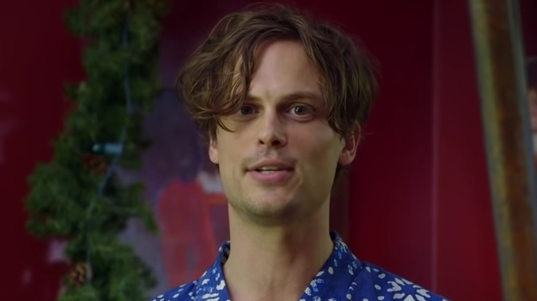 Matthew Gray Gubler in his house