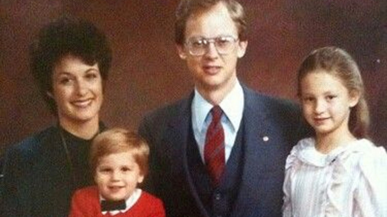 Matthew Gray Gubler with his parents as a baby