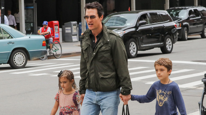 Matthew McConaughey with son daughter