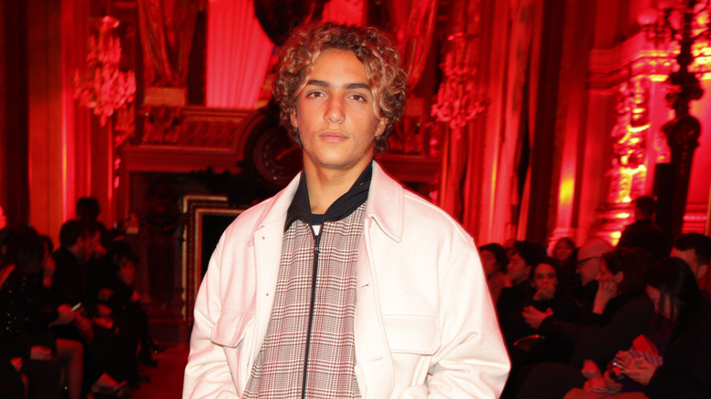 Levi McConaughey posing blond hair