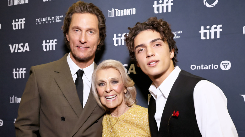 Matthew McConaughey with mom son