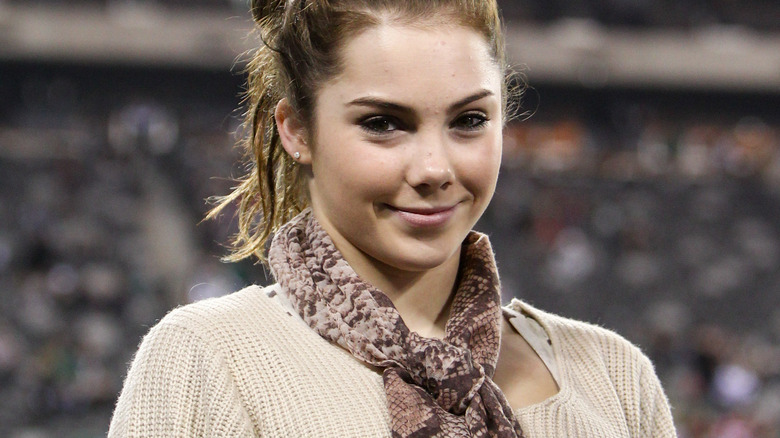McKayla Maroney at a NFL game