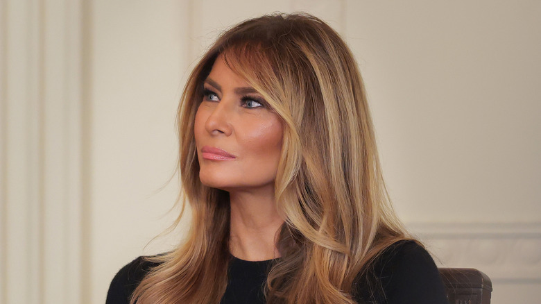 Melania Trump posing