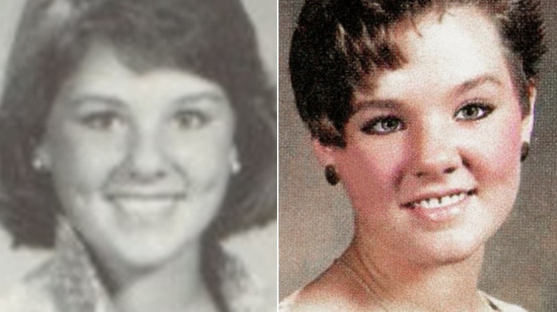 Split image of Melissa McCarthy's high school yearbook photos