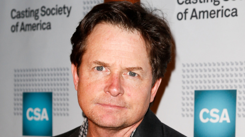 Michael J. Fox with serious expression
