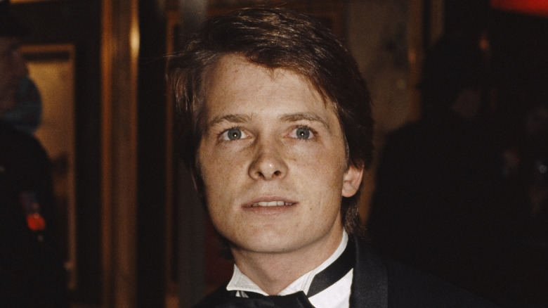 Michael J. Fox gazing upward