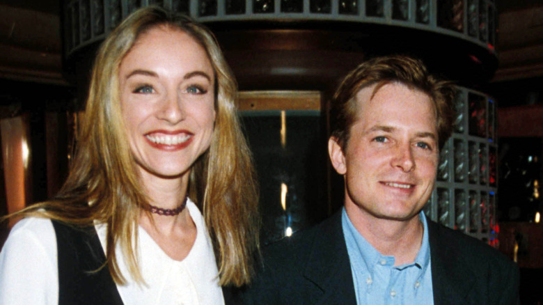 Tracy Pollan, Michael J. Fox smiling