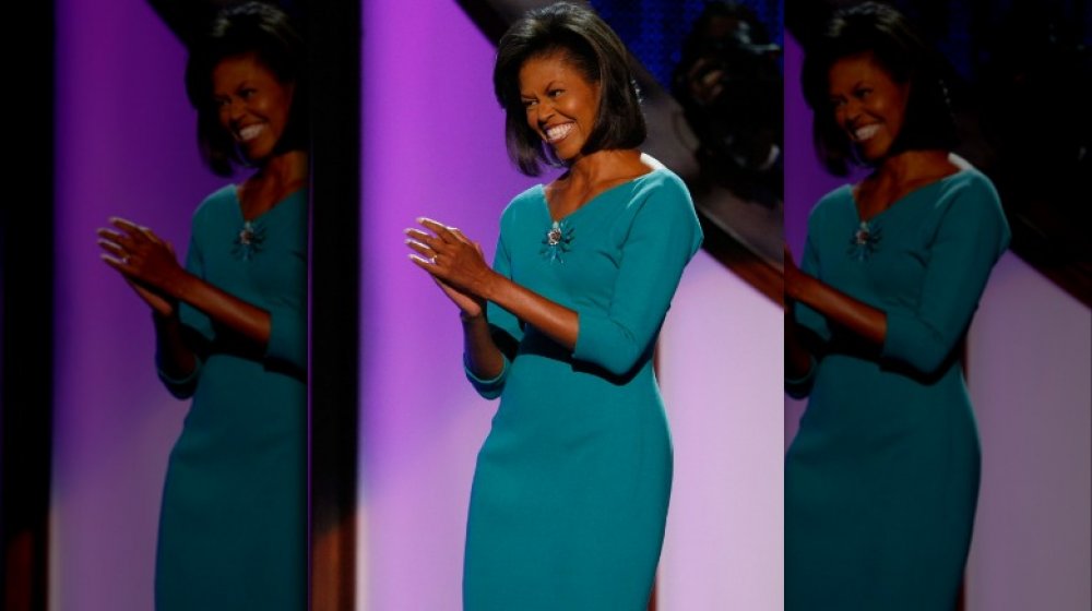 Michelle Obama at the Democratic National Convention in 2008