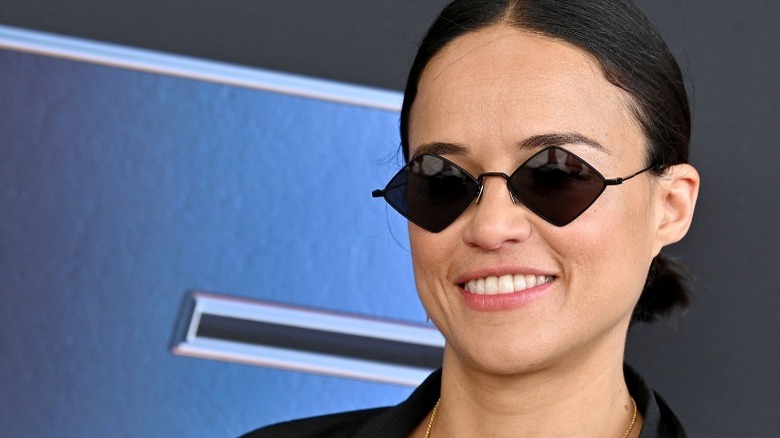 Michelle Rodriguez at the F9 premiere