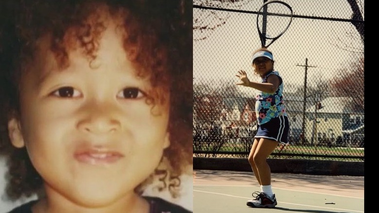 Naomi Osaka as a child