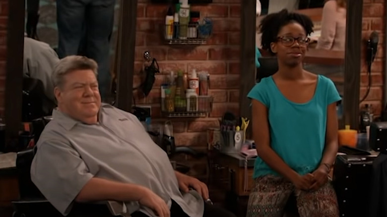 Diona Reasonover with George Wendt in Clipped