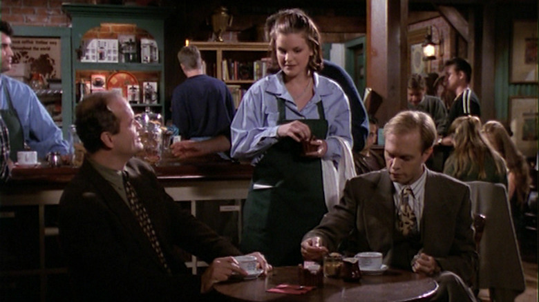 Pauley Perrette playing a waitress on "Frasier"
