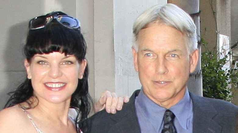 Pauley Perrette and Mark Harmon
