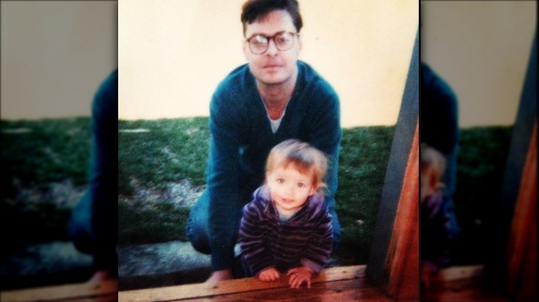 Olivia Wilde and her dad