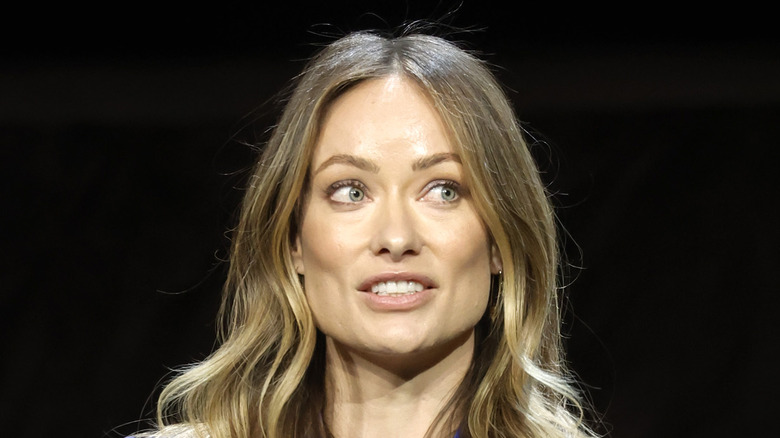 Olivia Wilde on stage 