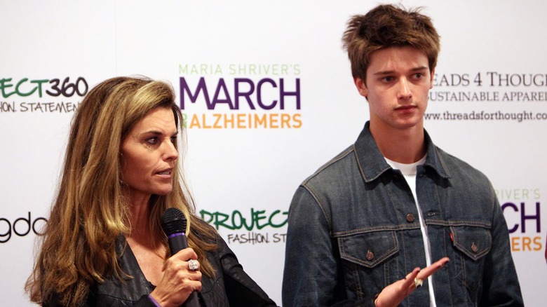 Maria Shriver with son Patrick Schwarzenegger at Threads4Thoughts launch