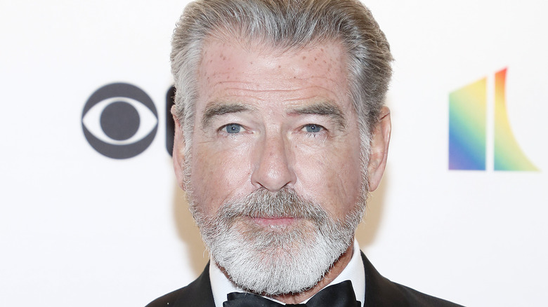 Pierce Brosnan posing 