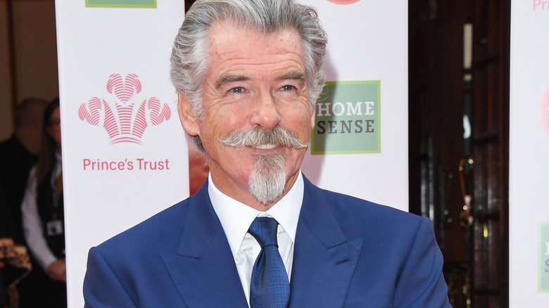 Pierce Brosnan grinning