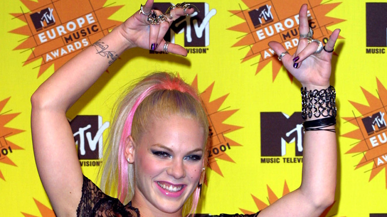 Pink on the MTV EMAs red carpet