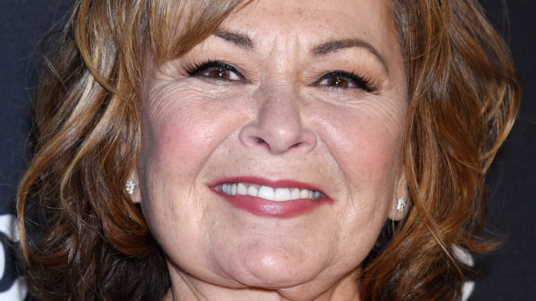 Roseanne Barr arrives to the "Roseanne" series premiere event in March 2018