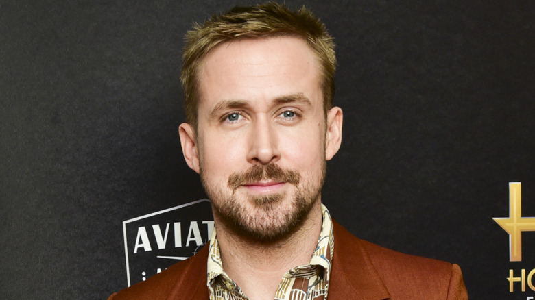 Ryan Gosling posing with a beard