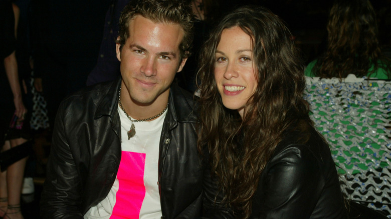 Ryan Reynolds, Alanis Morissette smiling
