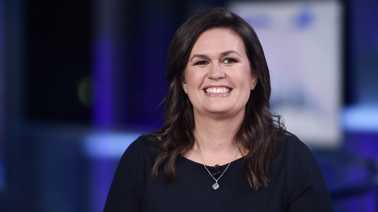Sarah Huckabee Sanders visiting "The Story with Martha MacCallum"
