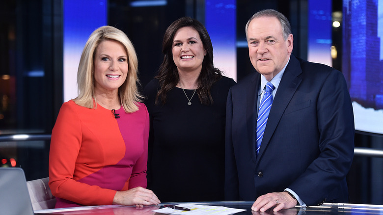 Sarah Huckabee Sanders on "The Story with Martha MacCallum" with Mike Huckabee