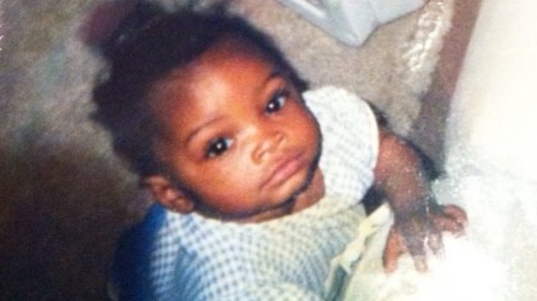 Simone Biles as a baby