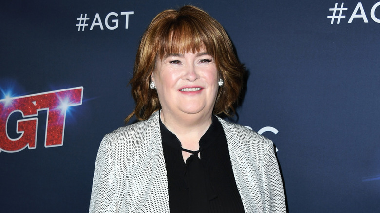 Susan Boyle smiling at an event