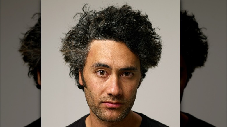 Taika Waititi with raised eyebrow