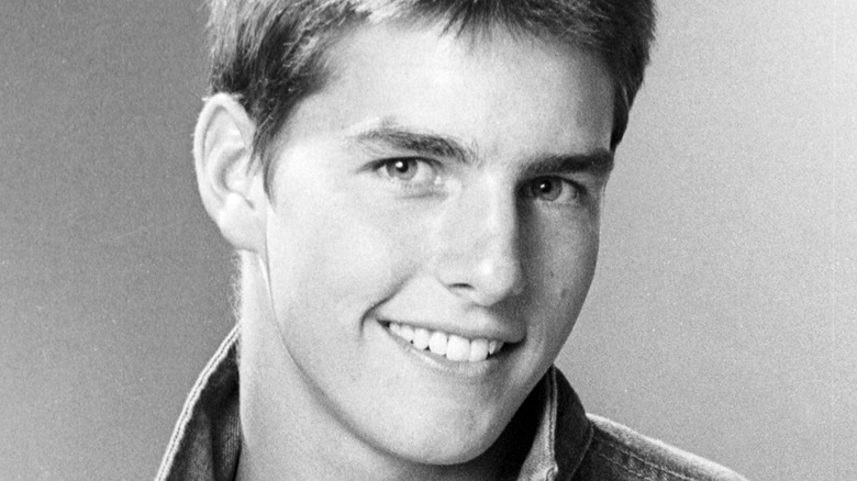 Tom Cruise posing in 1981