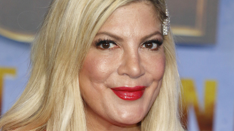 Tori Spelling lips sealed