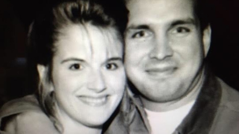 Trisha Yearwood and Garth Brooks in a throwback photo