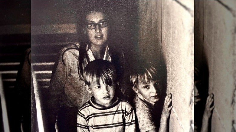 Ty Pennington alongside his mom and brother