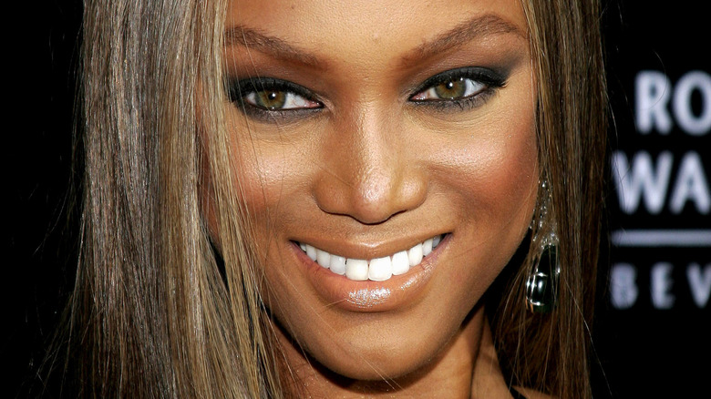 Tyra Banks smiling