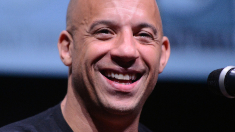 Vin Diesel laughing at event