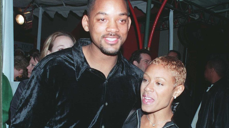 Will Smith hugging Jada Pinkett 