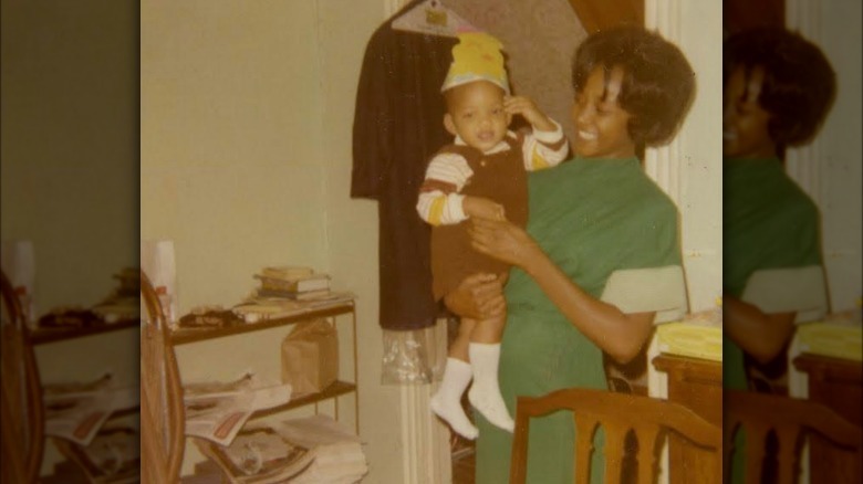 Baby Will Smith with Caroline Bright